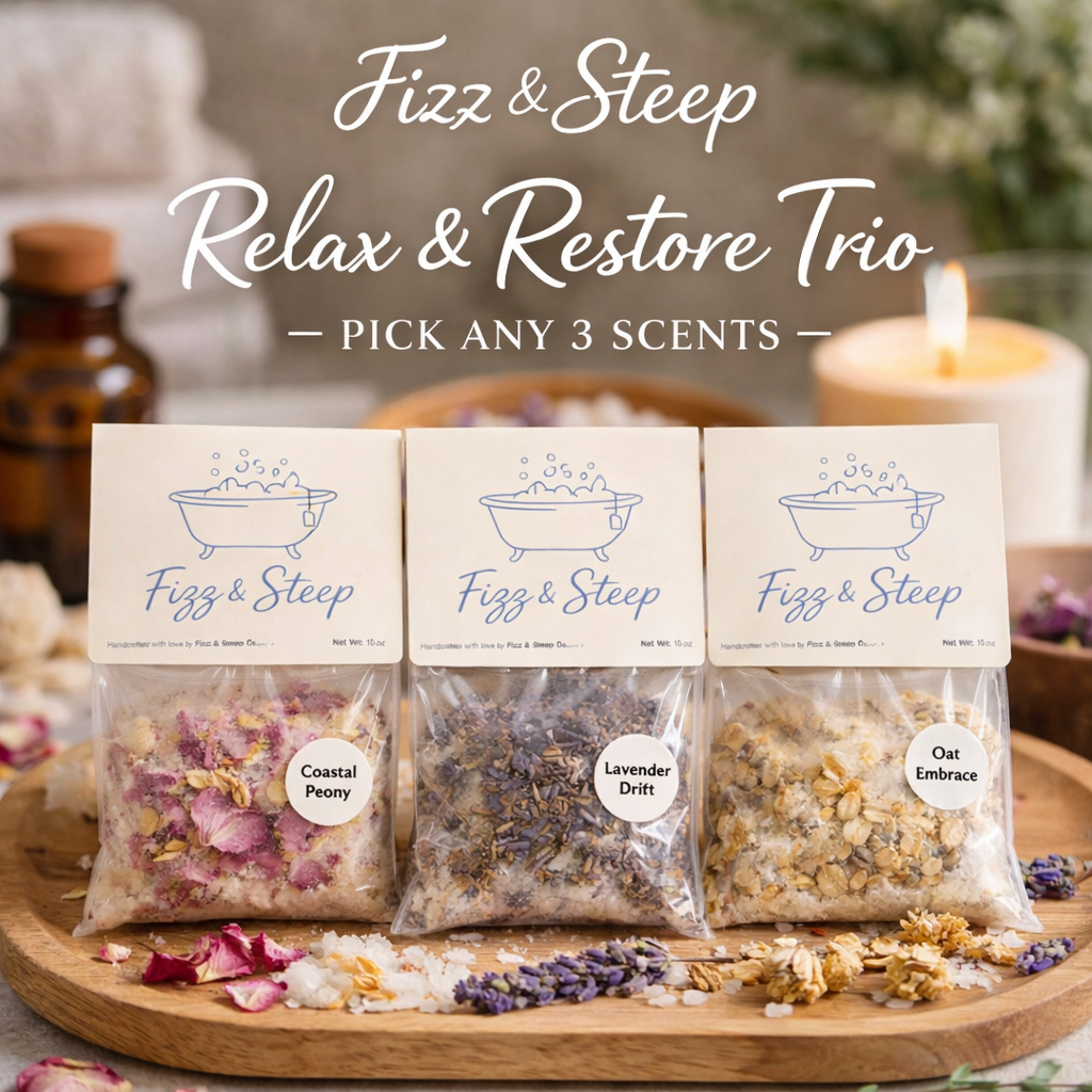 Relax & Restore Trio Bath Bomb Tea Bag (Pick Any 3 Scents)