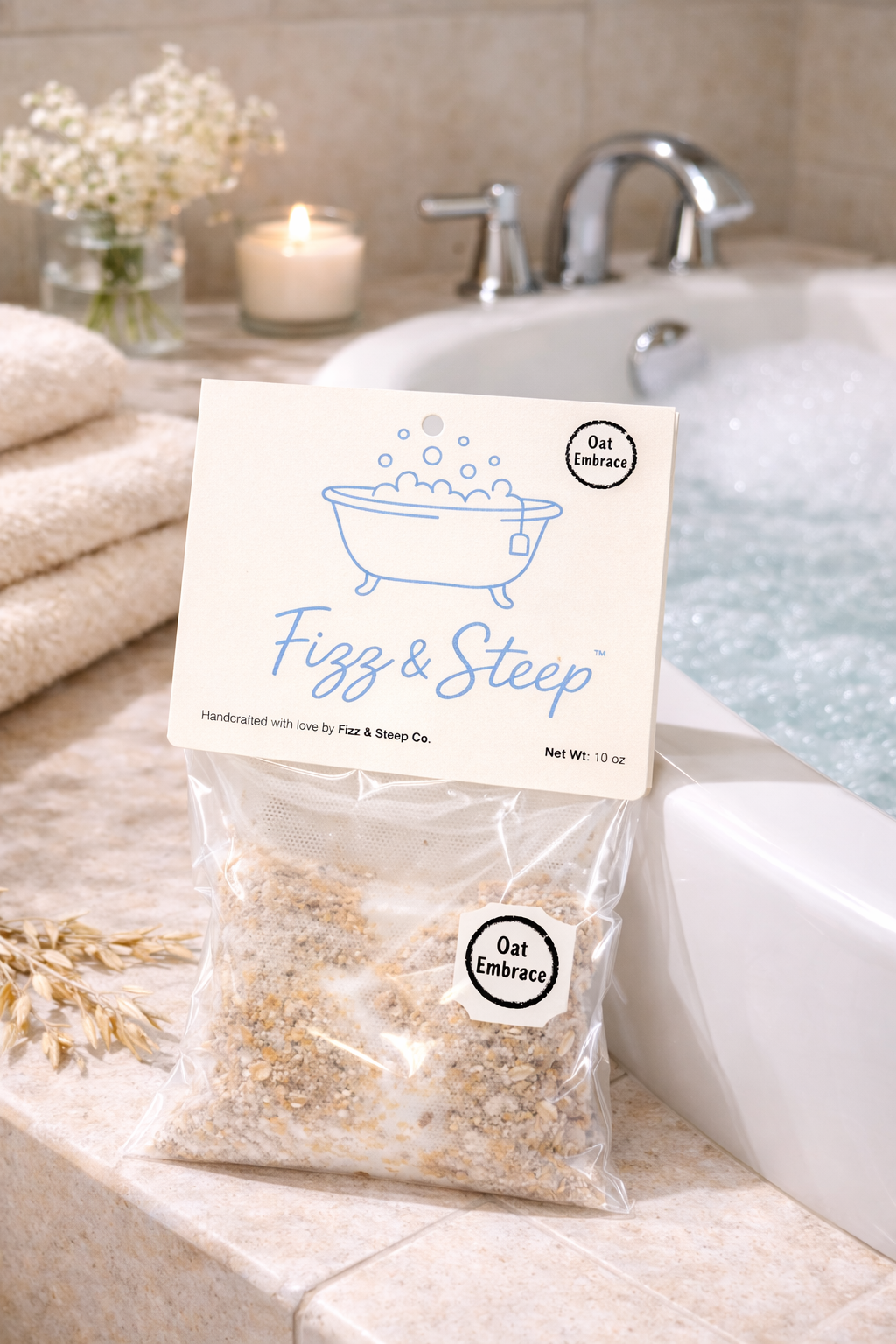 Oat Embrace™ Bath Bomb Tea Bag