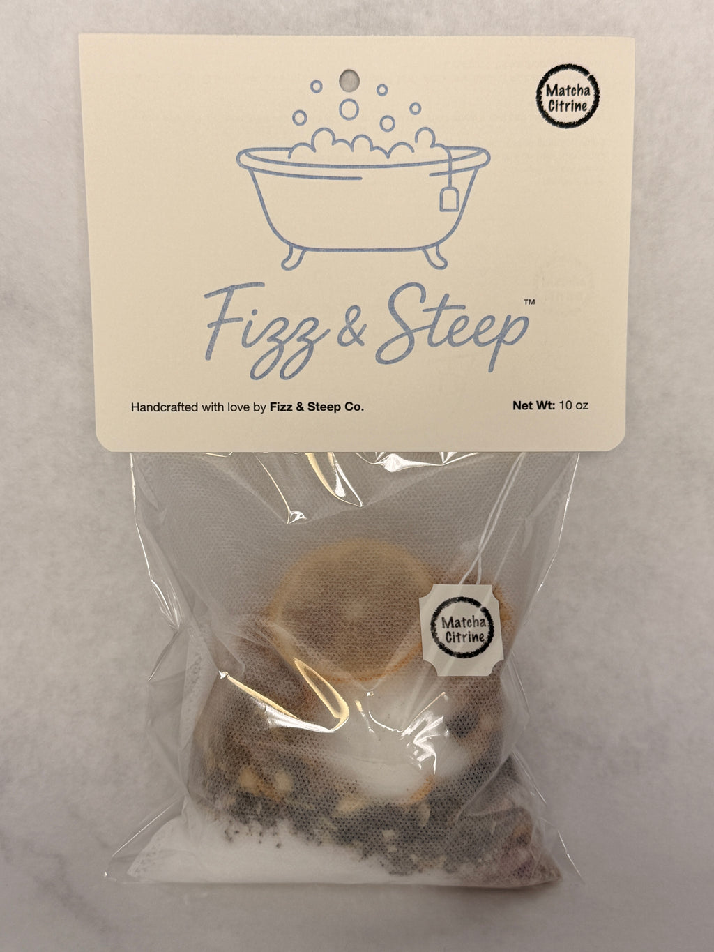 Matcha Citrine™ Bath Bomb Tea Bag