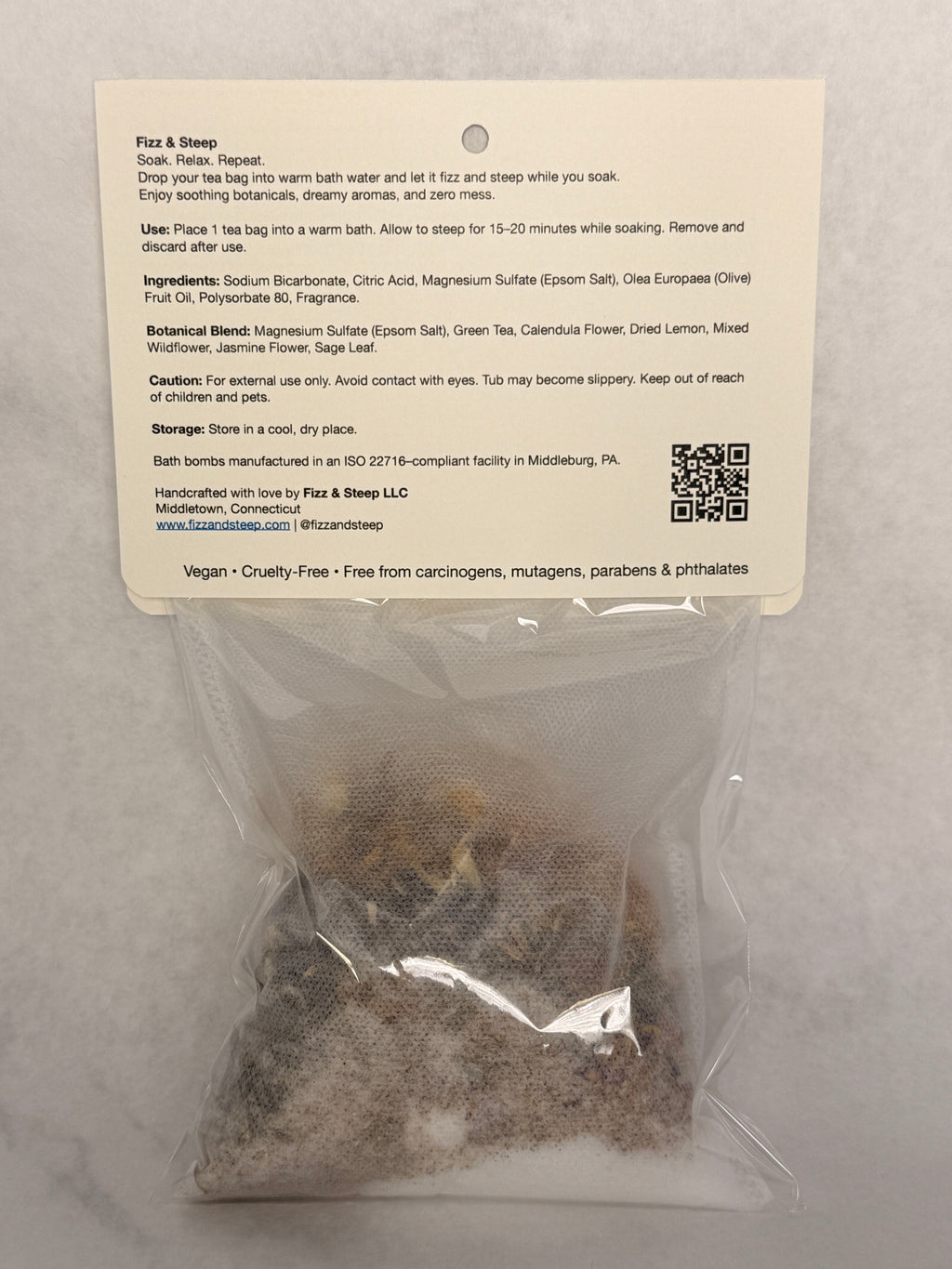 Matcha Citrine™ Bath Bomb Tea Bag