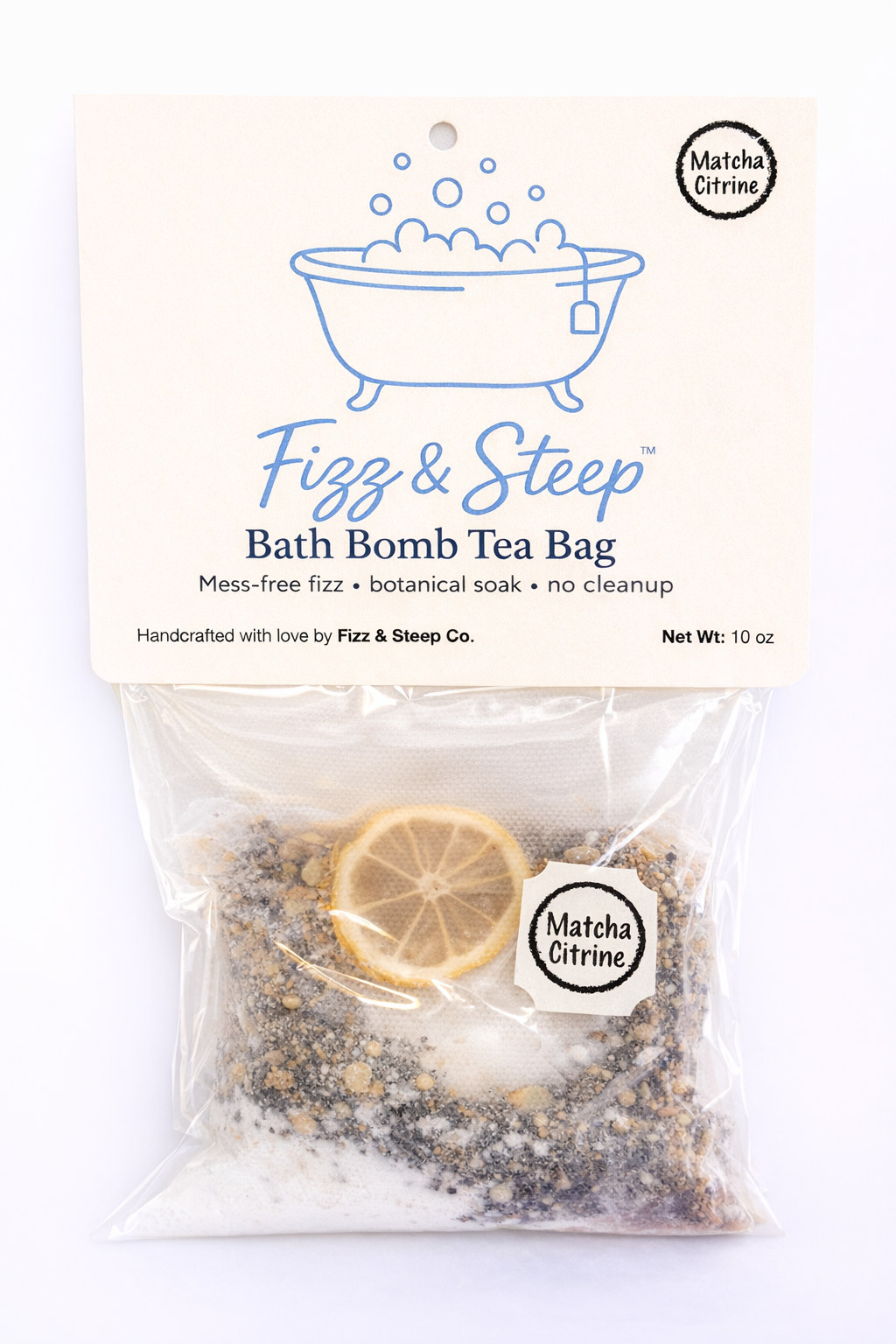 Matcha Citrine™ Bath Bomb Tea Bag